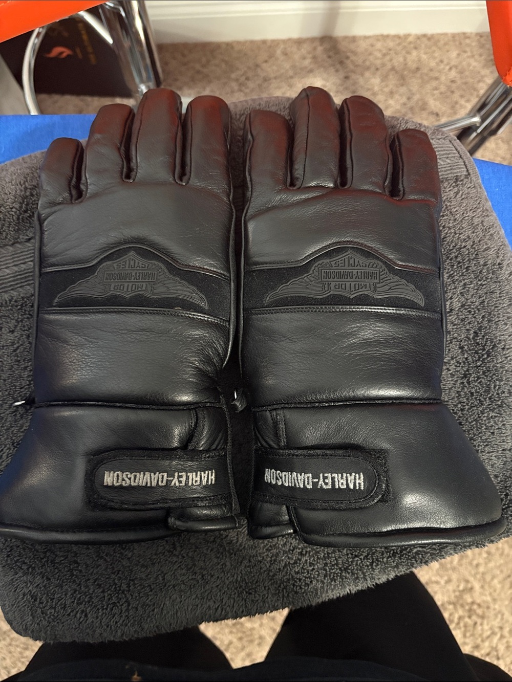 Harley-Davidson Leather Motorcycle Gloves with Gore-Tex and Primaloft